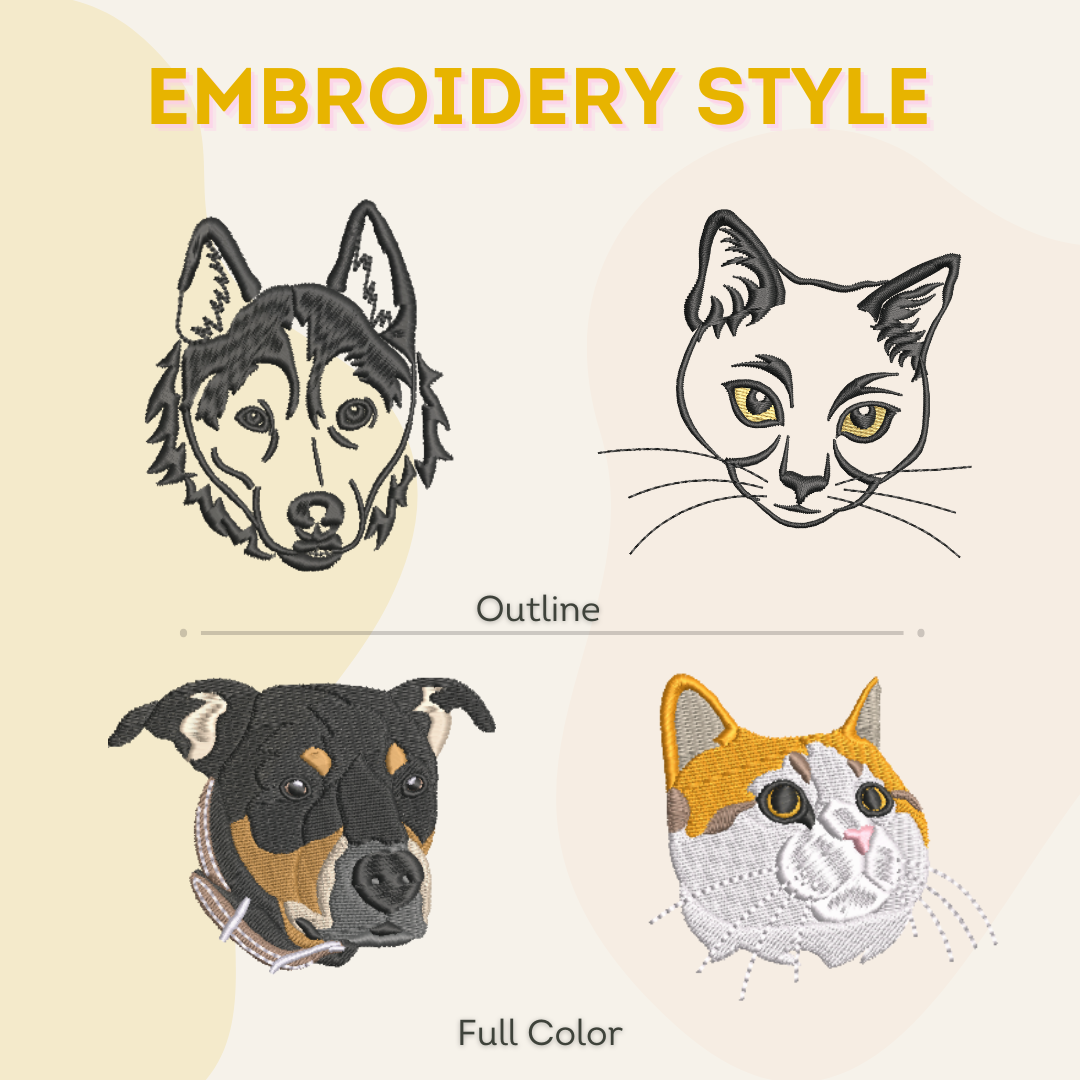 Custom Dog Embroidered Sweatshirt | Personalized Pet Hoodie