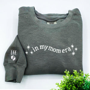 Custom Embroidered In My Mama Era Sweatshirt, Best Gift for Mother's Day