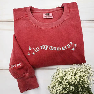 Custom Embroidered In My Mama Era Sweatshirt, Best Gift for Mother's Day