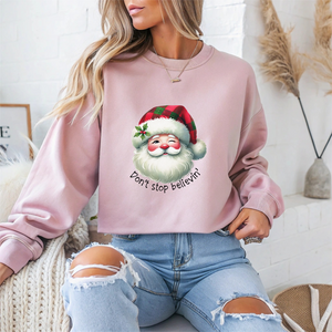 Stop Believin' Christmas Crewneck Sweatshirt