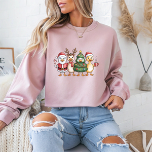 Festive Duck Christmas Crewneck Sweatshirt