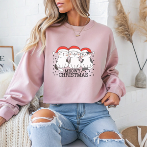 Meowy Christmas Crewneck Sweatshirt