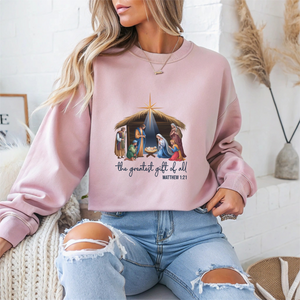 The Greatest Gift Of All Christmas Crewneck Sweatshirt