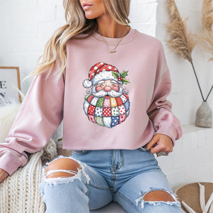 Festive Santa Christmas Crewneck Sweatshirt