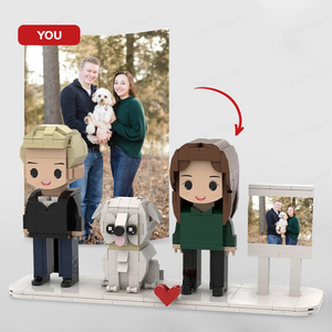 Custom Brick Set From Your Favorite Photo, Personalized Minifigure, Perfect Memory Gift For Valentine's Day,