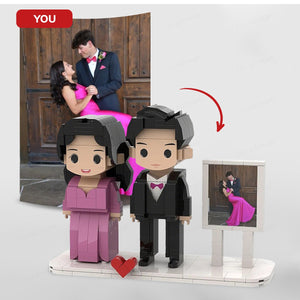 Custom Brick Set From Your Favorite Photo, Personalized Minifigure, Perfect Memory Gift For Valentine's Day,