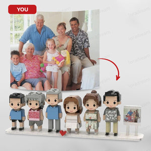 Custom Brick Set From Your Favorite Photo, Personalized Minifigure, Perfect Memory Gift For Valentine's Day,