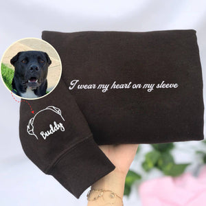 Custom Dog Ear Sweatshirt – Personalized Pet Name Hoodie