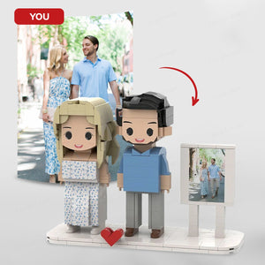Custom Brick Set From Your Favorite Photo, Personalized Minifigure, Perfect Memory Gift For Valentine's Day,