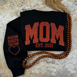 Custom Applique Glitter Mama Sweatshirt/T-shirt