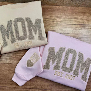 Custom Applique Glitter Mama Sweatshirt/T-shirt