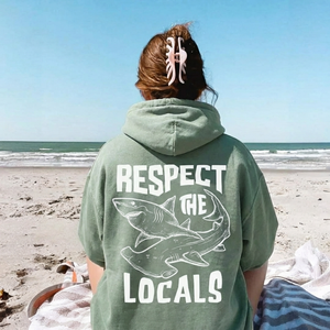 Respect The Locals Shark Hoodie V3