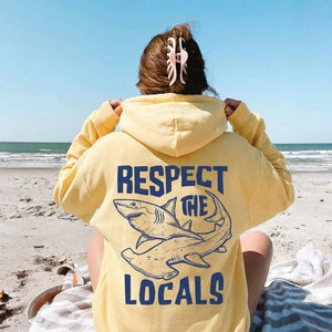 Respect The Locals Shark Hoodie V3