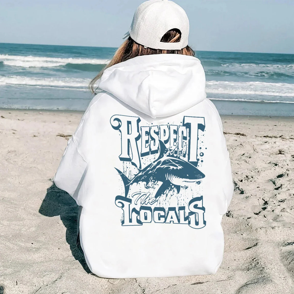 Respect The Locals Shark Hoodie V11