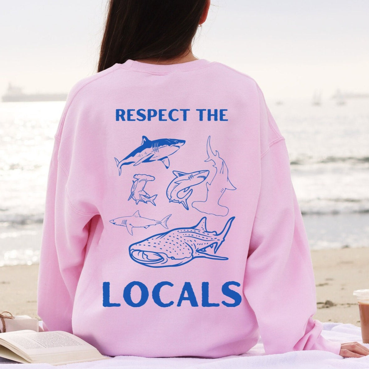 Respect The Locals Shark Hoodie V9