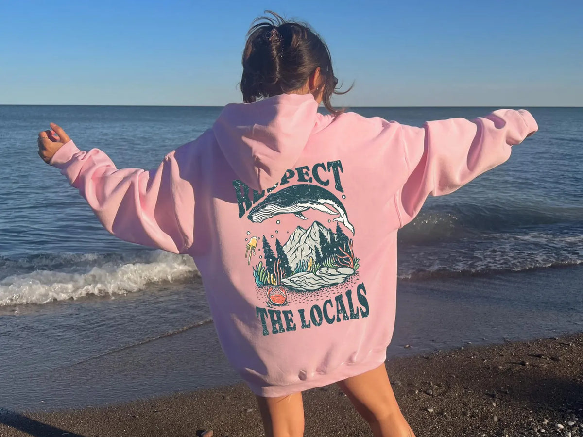 Respect The Locals Whale Hoodie V2