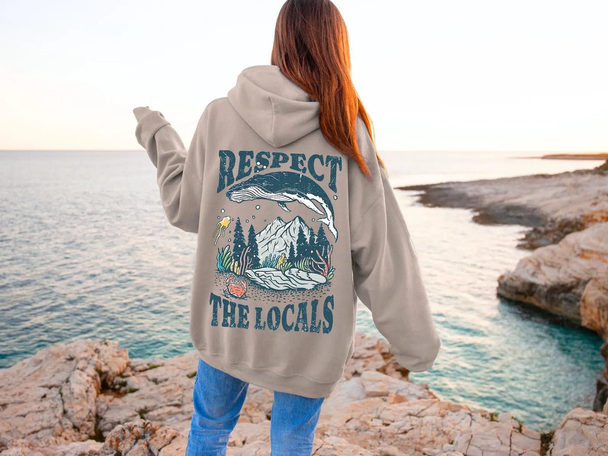 Respect The Locals Whale Hoodie V2