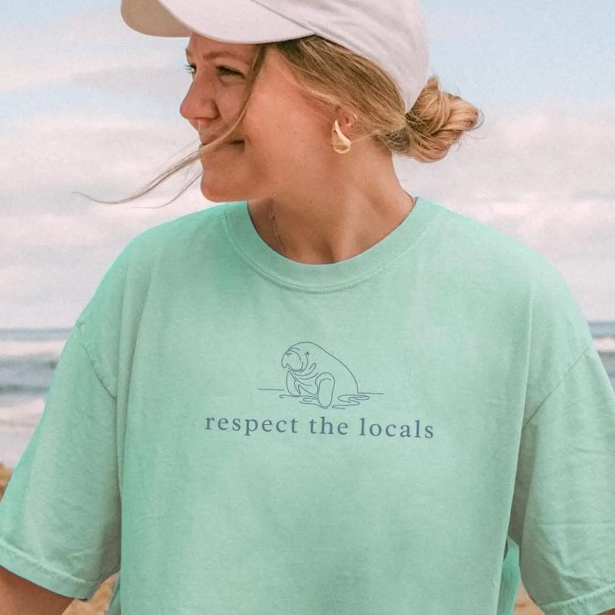 Respect The Locals Manatee Tee V4