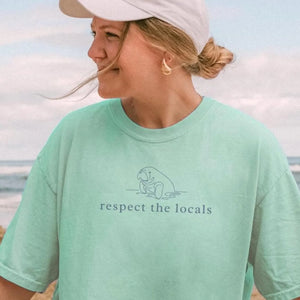 Respect The Locals Manatee Tee V4