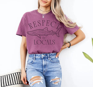 Respect The Locals Shark Tee V2