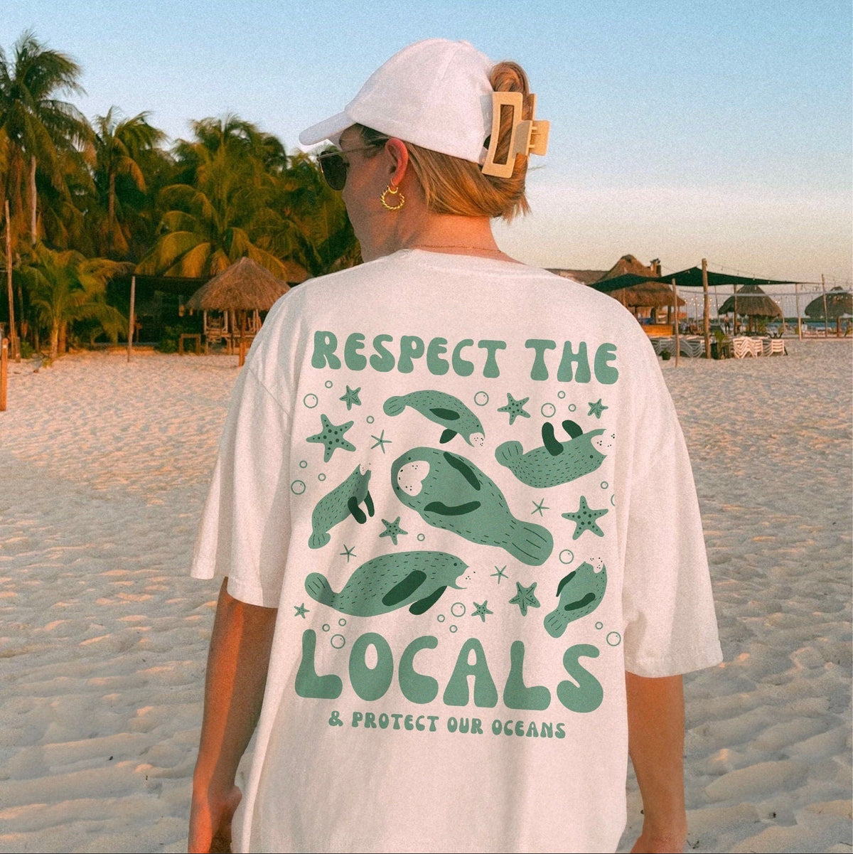 Respect The Locals Manatee Tee