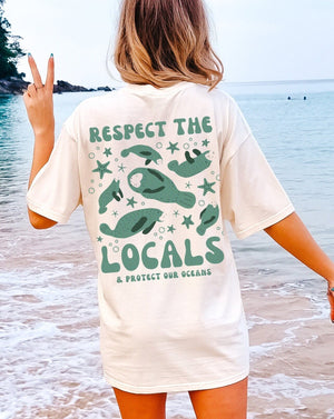 Respect The Locals Manatee Tee