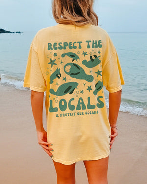 Respect The Locals Manatee Tee