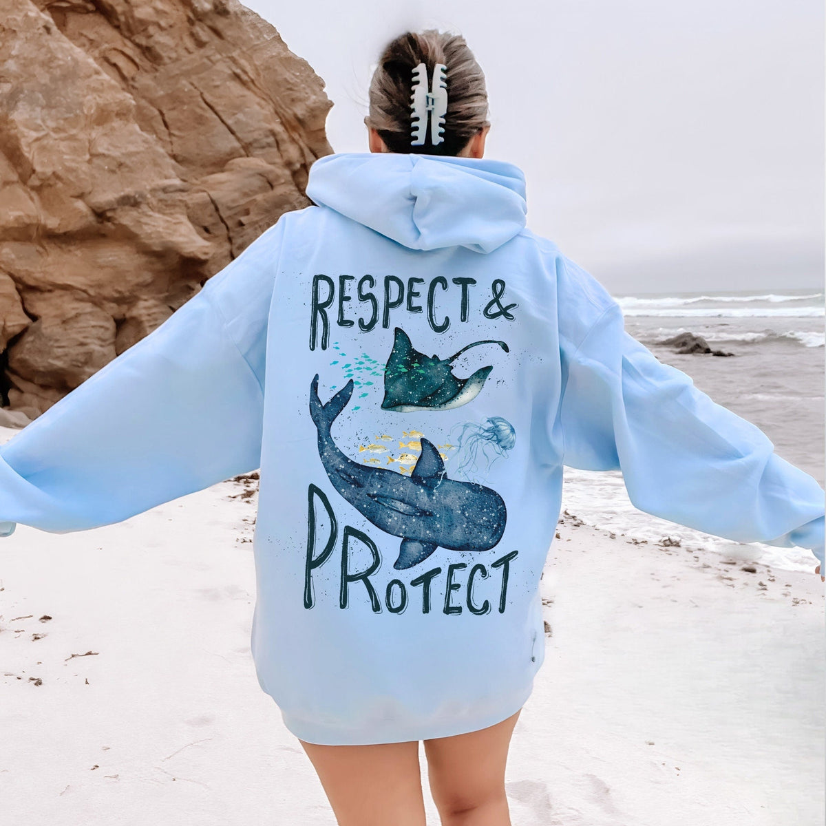 Whale Shark Respect Hoodie