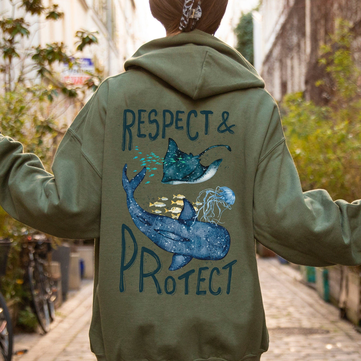 Whale Shark Respect Hoodie