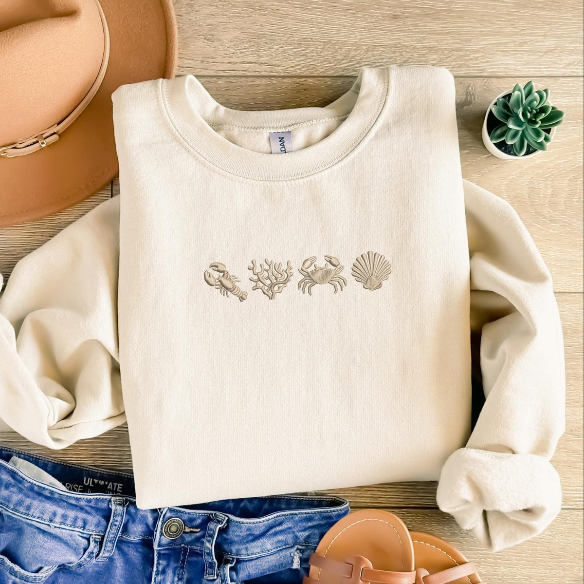 Sea Life Sweater New