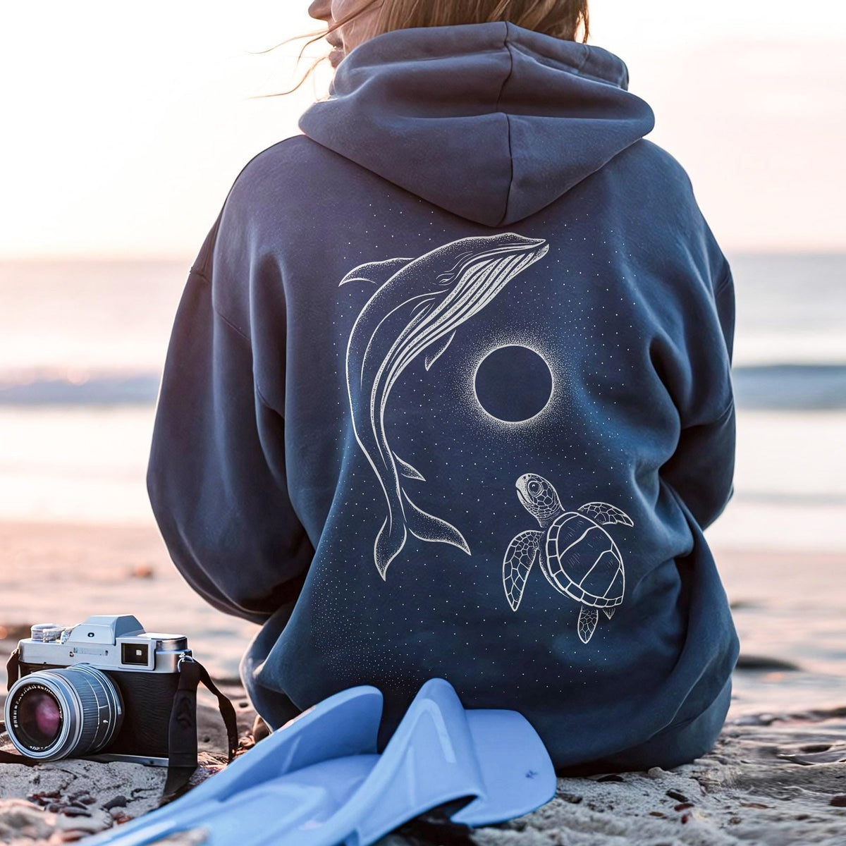 Whale Turtle Hoodie